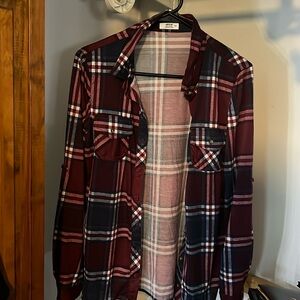 Purple and Blue Lightweight Flannel